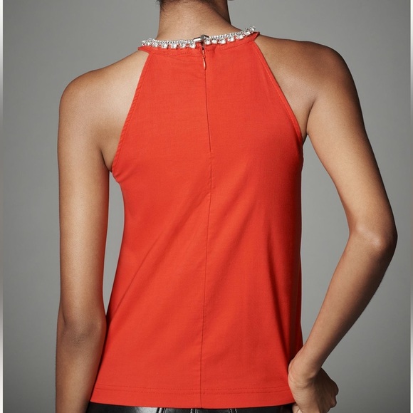 NWT Maeve Red Embellished Blouse - Picture 3 of 6
